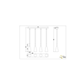 Élégante suspension orientable noir mat 4xE14
