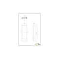 Reno poteau de jardin LED 4,5W 3000K anthracite, aluminium moulé, 50 cm de haut, IP54, extérieur