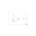 Trio Lighting Luci, lampe à poser modeste en céramique blanche avec douille E27, max. 40W, IP20