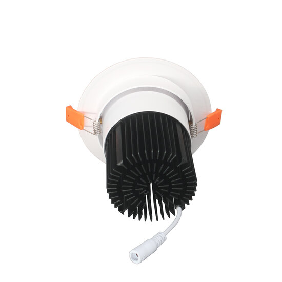 Profy Recessed spot illuminating red meat 20W 110mm to 130mm hole, 142 mm outside