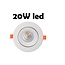 Profy Recessed spot illuminating red meat 20W 110mm to 130mm hole, 142 mm outside