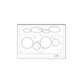Rondo LED ceiling light 1x37W, 4800 lumen, 3000K warm white, dimmable via switch, matt black, 97 cm