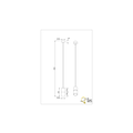 Suspension simple Smokey 1xE27 noir mat