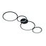 Rondo LED ceiling light 1x37W, 4800 lumen, 3000K warm white, dimmable via switch, matt black, 97 cm