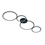 Rondo plafonnier LED 1x37W, 4800 lumen, 3000K blanc chaud, dimmable via interrupteur, noir mat, 97 cm