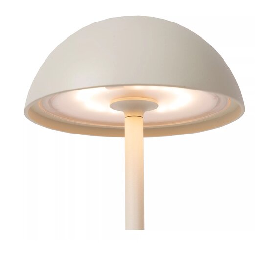 Lámpara de mesa exterior inalámbrica recargable USB blanca regulable 1.5W