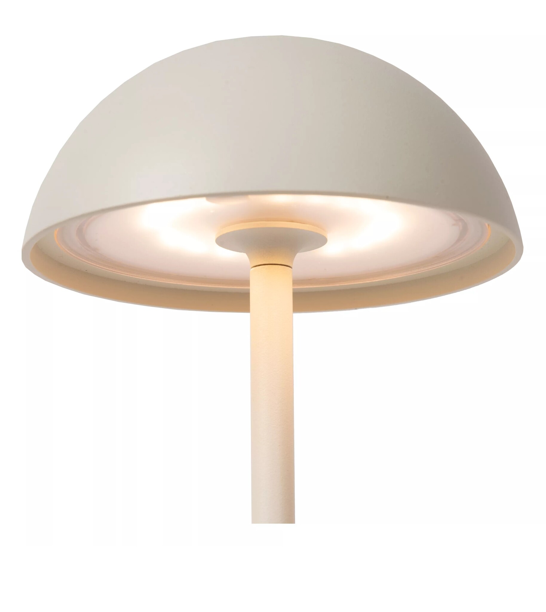 Lampe led de table tactile rechargeable usb sans fil 3w moon blanc -  Conforama