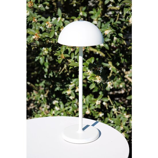 Lampe de table extérieure sans fil rechargeable USB blanche dimmable 1.5W