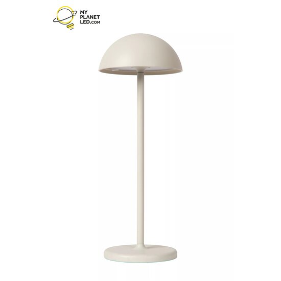 Witte USB oplaadbare draadloze tafellamp voor buiten dimbaar 1,5W