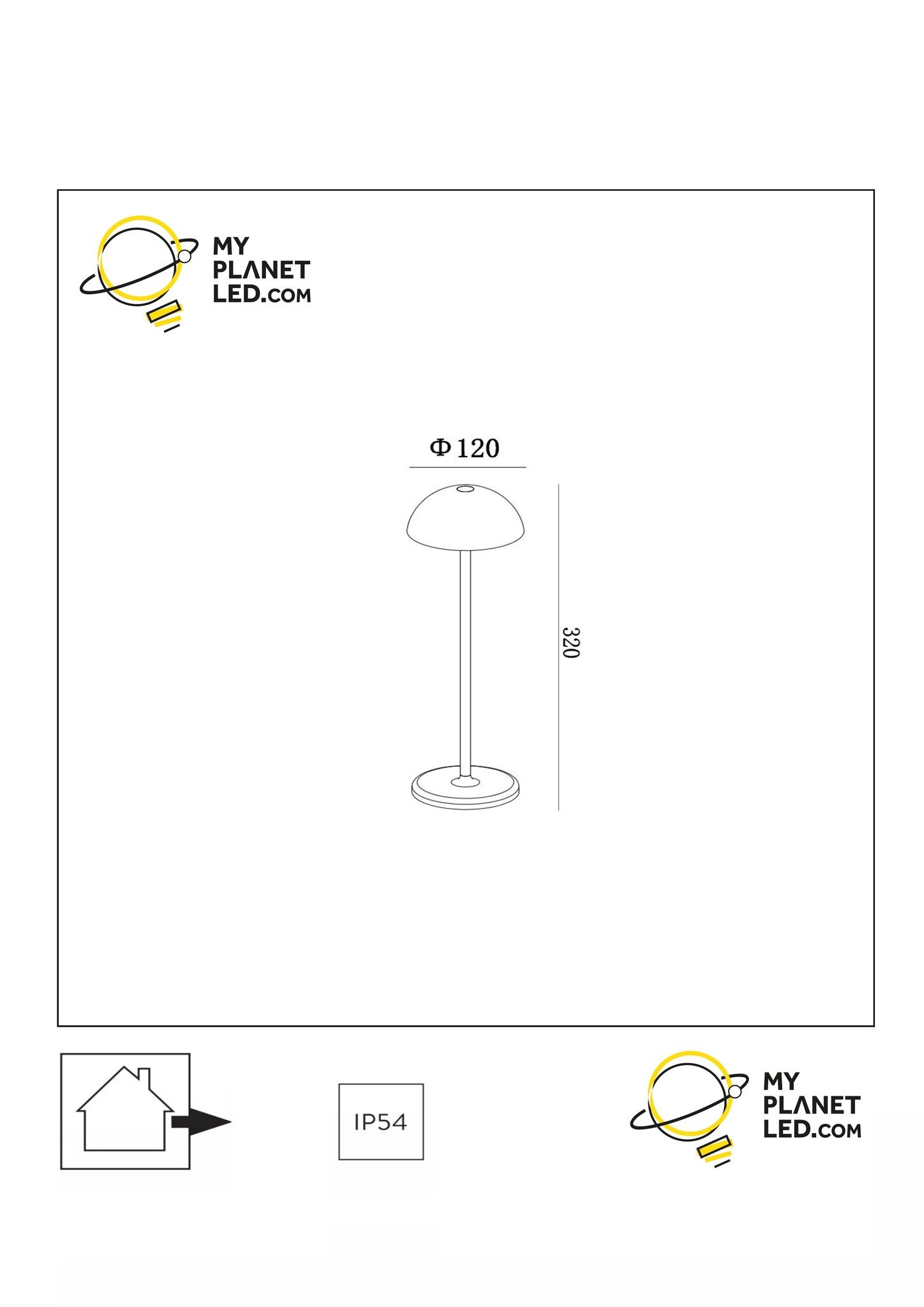 Lampe LED rechargeable USB sans fil blanc chaud dimmable Beige IP54