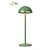Green USB rechargeable wireless outdoor table lamp dimmable 1.5W