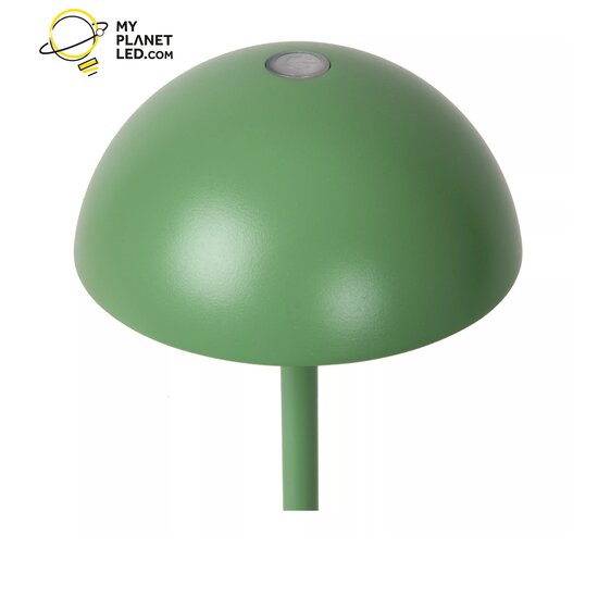 Groene USB oplaadbare draadloze tafellamp voor buiten dimbaar 1,5W