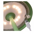 Lámpara de mesa exterior inalámbrica recargable USB verde regulable 1.5W