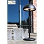 Black USB rechargeable wireless outdoor table lamp dimmable 1.5W