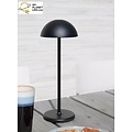 Lampe de table extérieure sans fil rechargeable USB noire dimmable 1.5W