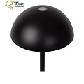 Lámpara de mesa exterior inalámbrica recargable USB negra regulable 1.5W