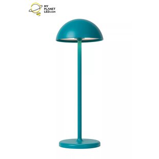 Lampe de table extérieure sans fil rechargeable USB dimmable 1.5W turquoise