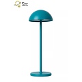 Lámpara de sobremesa exterior inalámbrica recargable USB regulable 1.5W turquesa
