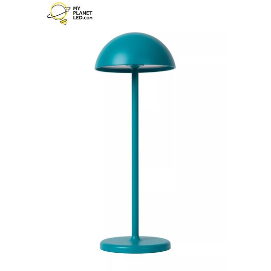 Lámpara de sobremesa exterior inalámbrica recargable USB regulable 1.5W turquesa