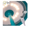 Lampe de table extérieure sans fil rechargeable USB dimmable 1.5W turquoise