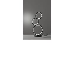 Rondo LED table lamp with rings 17W 3000K matt black