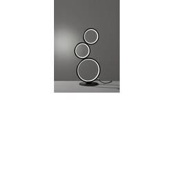 Rondo LED tafellamp met ringen 17W 3000K mat zwart