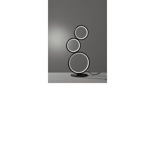 Rondo lampe de table LED à anneaux 17W 3000K noir mat