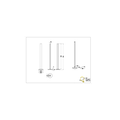 Grote mysterieuze zuil vloerlamp LED 15W DIM 3000K  zwart