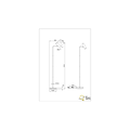 Lampadaire rétro noir mat 1xGU10