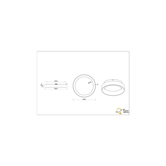 Soft round multifunctional ceiling lamp LED 48W 2600-6000K matt white
