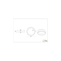 Soft round matte black multifunctional ceiling lamp LED 48W 2600-6000K