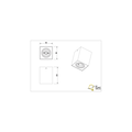 Sleek matte black rotatable single ceiling spot 1xGU10