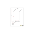 Architecturale vloerlamp touchdimmer LED 6W 3000K mat zwart