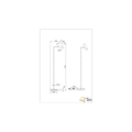Retro floor lamp 1xGU10 matt brass