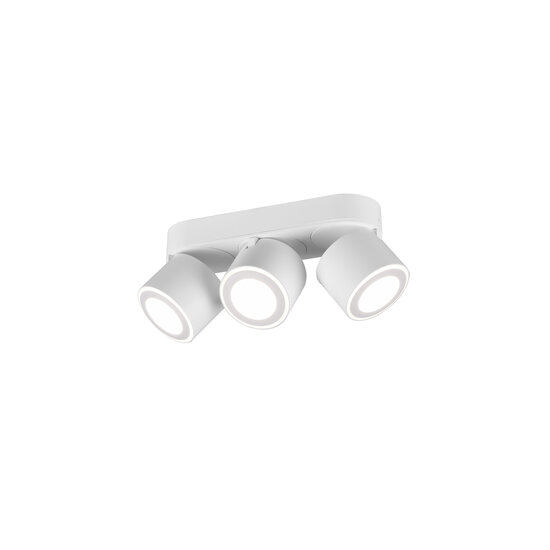 Trio Lighting Trio Lighting Witte trio inbouw of opbouw plafondspot 3x5W 3000K - Perfecte verlichting voor elke ruimte