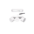 White trio recessed or surface mounted ceiling spot 3x5W 3000K