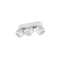 White trio recessed or surface mounted ceiling spot 3x5W 3000K