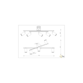 Trio Lighting Lámpara de techo asimétrica negra mate rotativa 5xGU10 - Crea la atmósfera perfecta con iluminación ajustable
