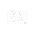 White four-piece ceiling spotlights 4xGU10