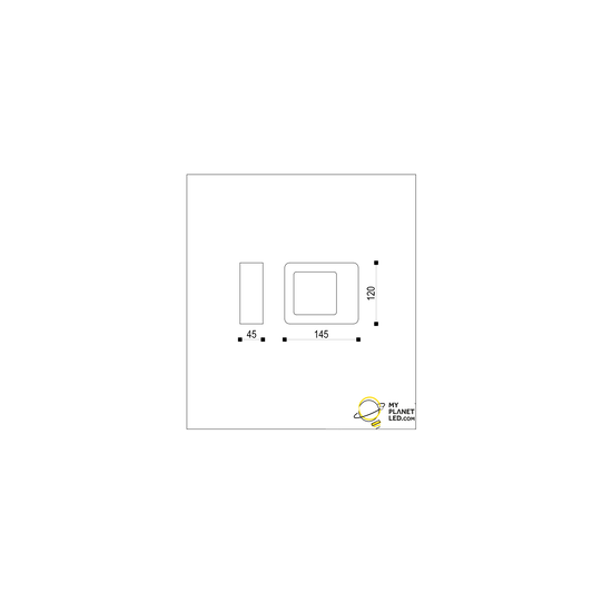 Aplique de exterior Sleek LED 1x4.5W 3000K antracita