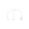 Eye-catching curved titanium floor lamp LED 18W DIM 3000K