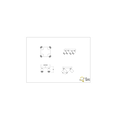 Quartet blanc/noir spot de plafond d'accent 4xGU10 blanc mat