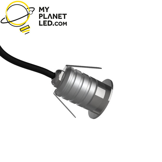 Spot encastrable couleur (RVB) étanche 3W IP67 diamètre 35 mm trou 28 à 32 mm