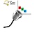 Waterdichte 3W IP67 kleur (R G B) inbouwspot 35 mm gatmaat 28 tot 32 mm