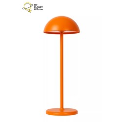 Lámpara de mesa exterior inalámbrica recargable USB naranja regulable 1.5W