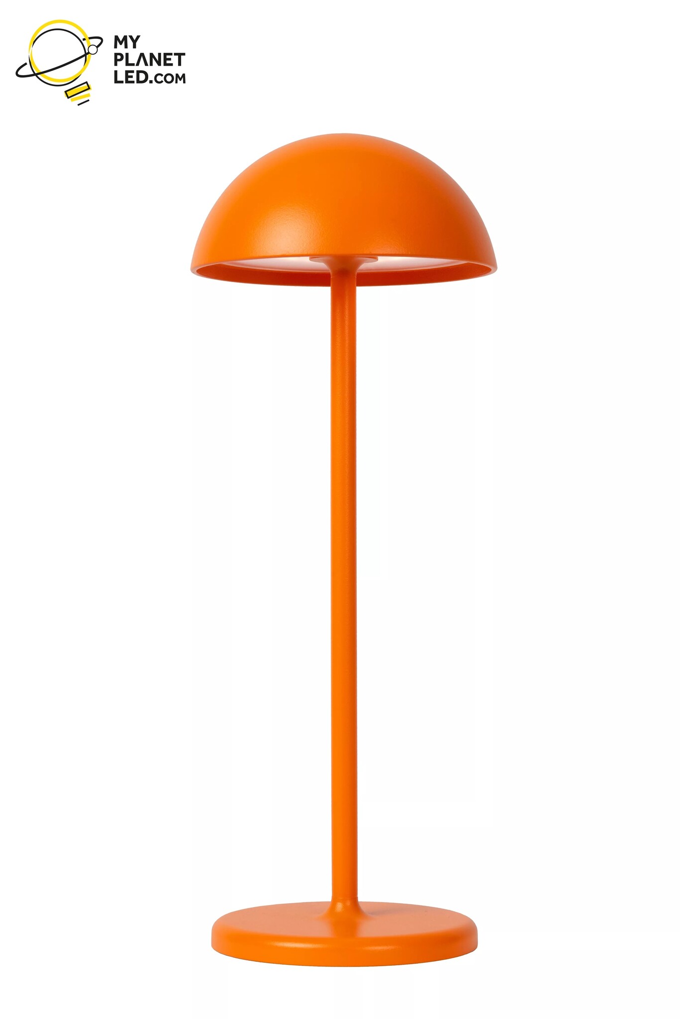 Lámpara de mesa exterior inalámbrica recargable USB naranja regulable 1.5W