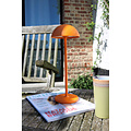Oranje USB oplaadbare draadloze tafellamp voor buiten dimbaar 1,5W