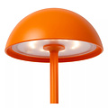 Oranje USB oplaadbare draadloze tafellamp voor buiten dimbaar 1,5W