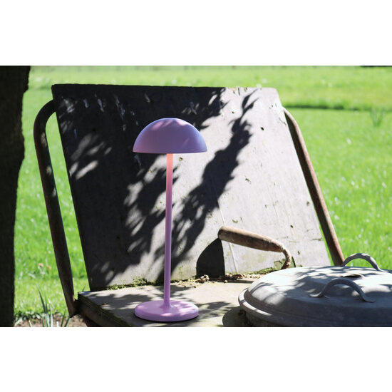 Lampe de table d'extérieur sans fil rechargeable USB rose dimmable 1.5W
