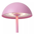 Pink USB rechargeable wireless outdoor table lamp dimmable 1.5W